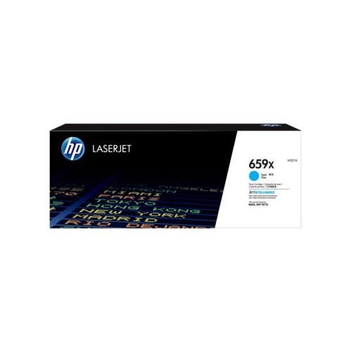 Prednja strana kutije HP W2011X cijan tonera za laserske pisače