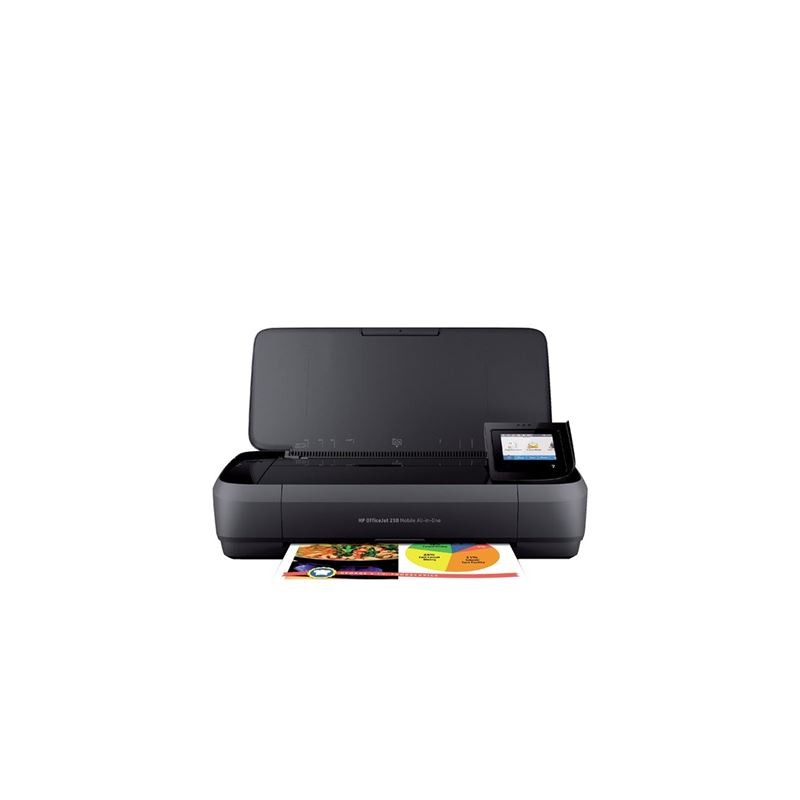 Crni HP OfficeJet 252 Mobile AiO multifunkcijski tintni pisač s papirom