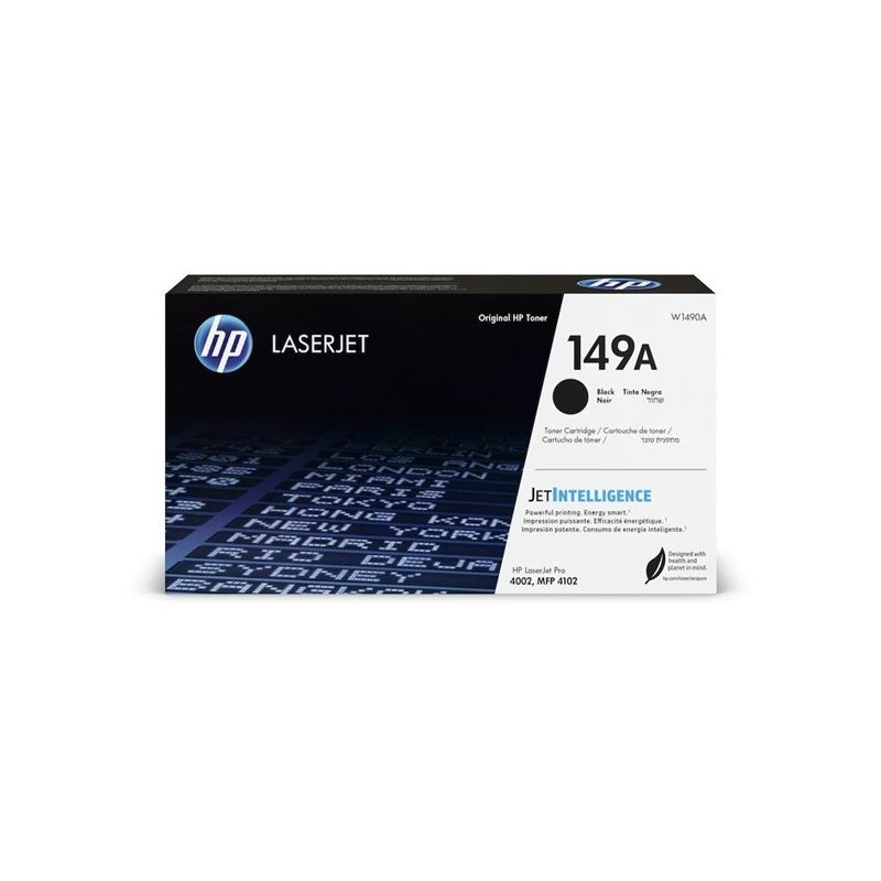 Prednja strana kutije HP W1490A crnog tonera