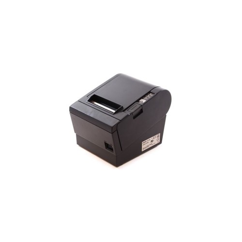 Prednji pogled na crni Epson TM-T88VII termalni POS pisač