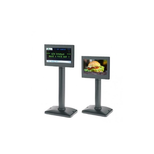 Crni Birch PD-500-I TFT-LCD 5 inča zaslon za kupca prikazan na postolju