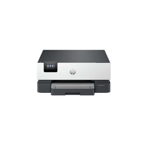 HP OfficeJet Pro 9110b tintni pisač prikazan sprijeda na bijeloj pozadini