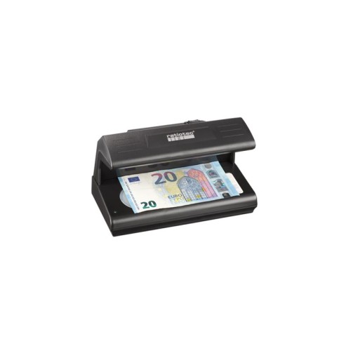 Crni MS META POS Soldi 185 UV-LED detektor novčanica na bijeloj pozadini