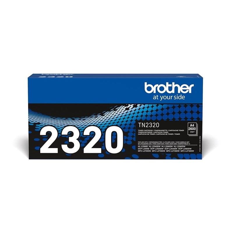 Plavo-bijelo originalno pakiranje za Brother TN2320 crni toner