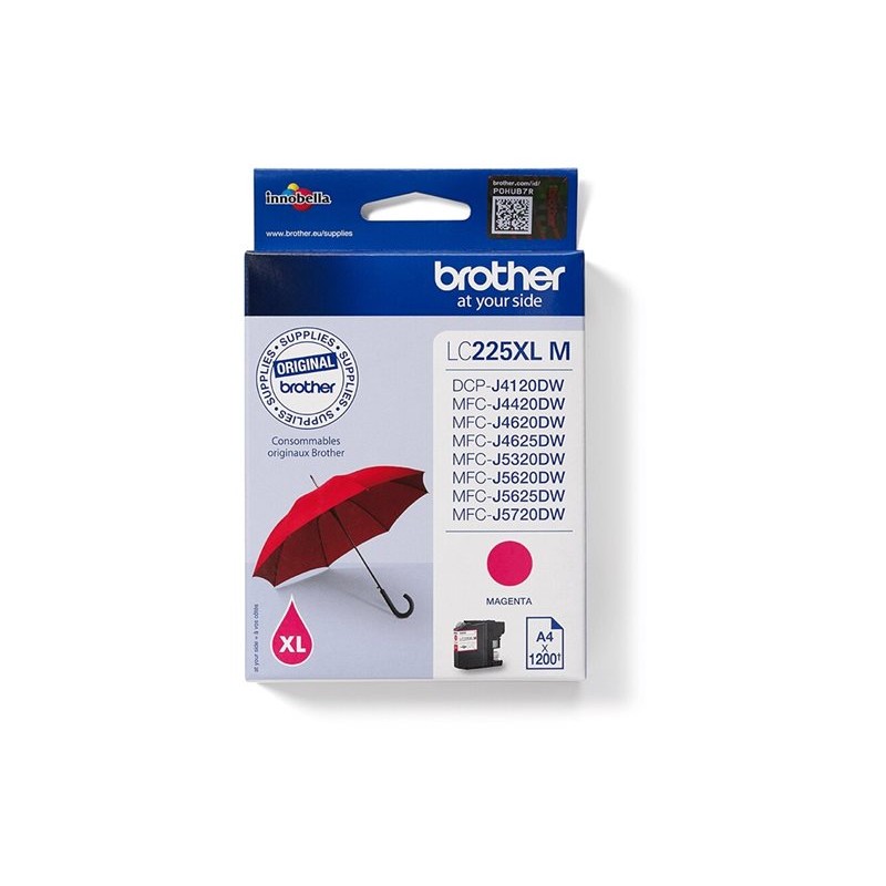 Originalno pakiranje magenta tinte Brother LC225XLM