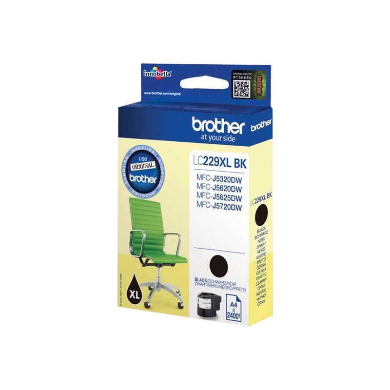Bočno pakiranje Brother LC229XLBK crne tinte