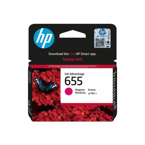 Uredski stol s dokumentima i HP 655 tintom