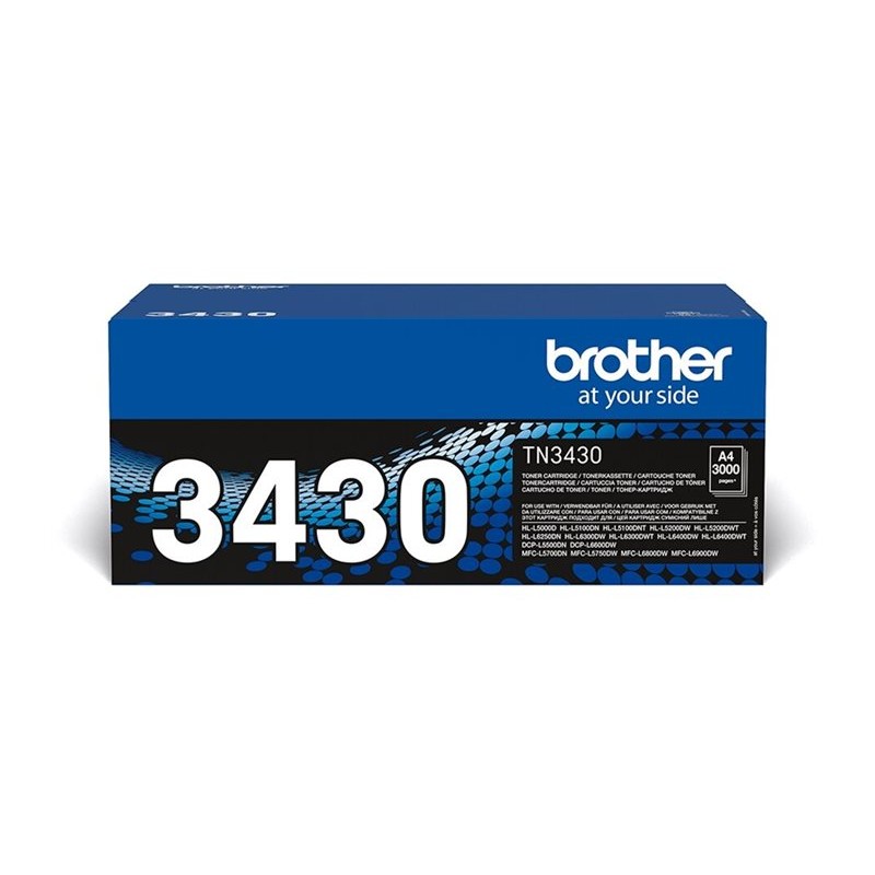 Originalno plavo pakiranje Brother TN3430 crnog tonera