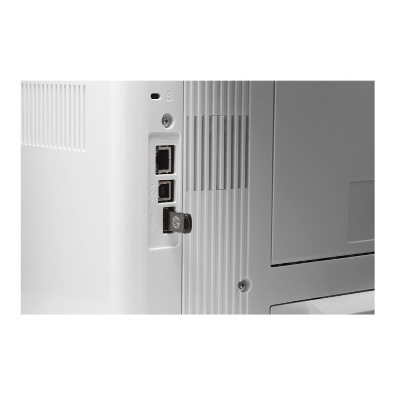 HP LaserJet M501dn laserski pisač prikazuje stražnju stranu s priključcima