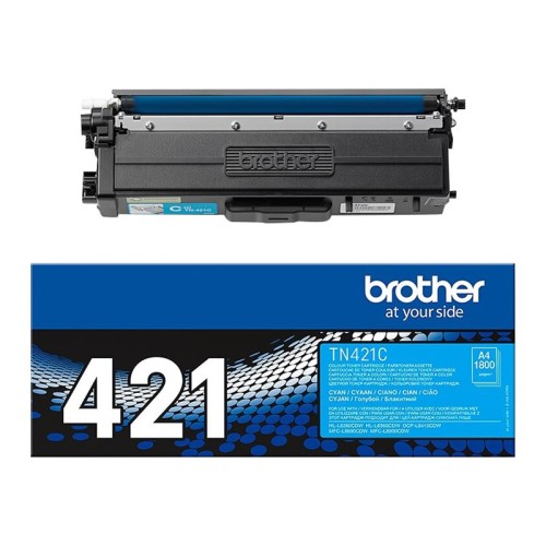 Brother TN421C cijan toner i pripadajuća originalna plava kutija