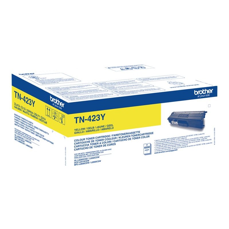 Originalna kutija i Brother TN423Y žuti toner