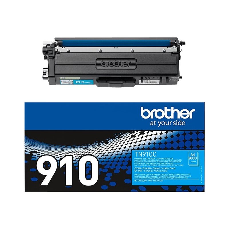 Brother TN910C cijan toner s originalnom ambalažom