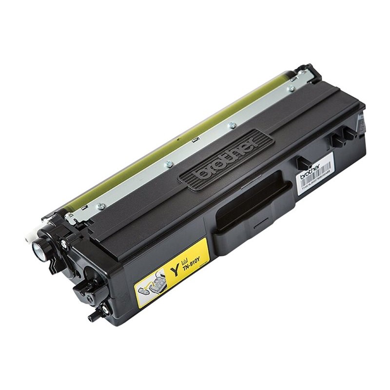 Samostojeći originalni Brother TN910Y žuti toner spreman za ugradnju