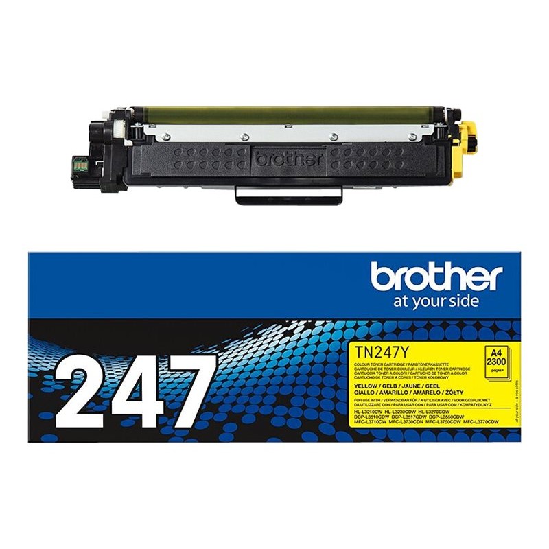 Originalni Brother TN247Y žuti toner i kutija