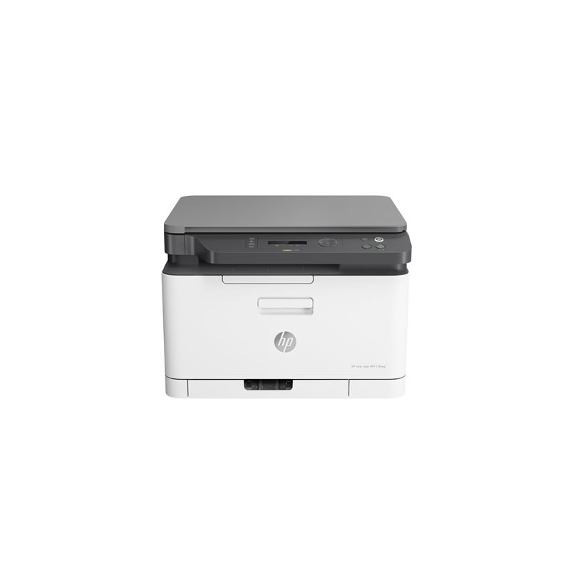 Prednji pogled na HP Color Laser MFP 178nw pisač