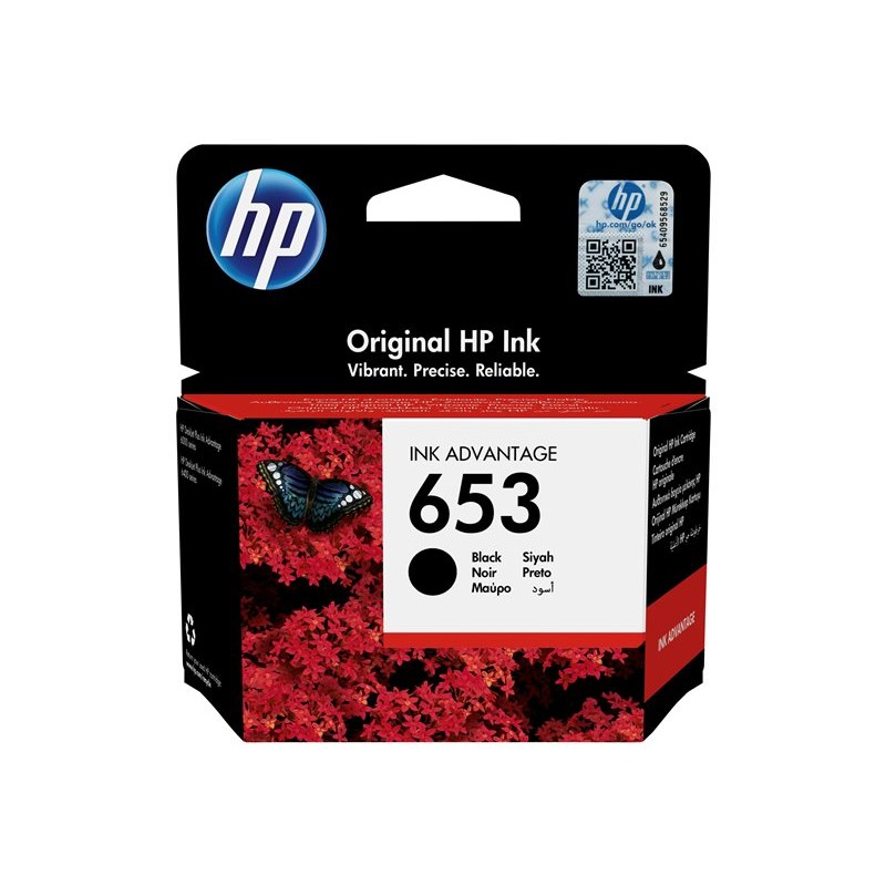 Originalno pakiranje crne tinte HP 653
