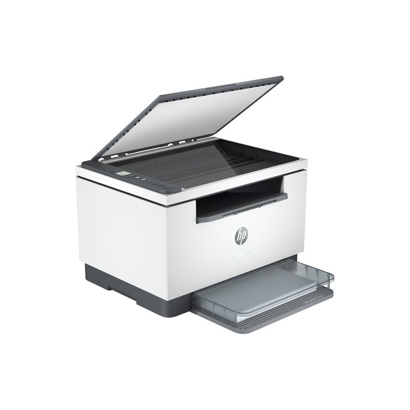 Pogled sprijeda na HP M234dw multifunkcijski laserski pisač u bijeloj boji