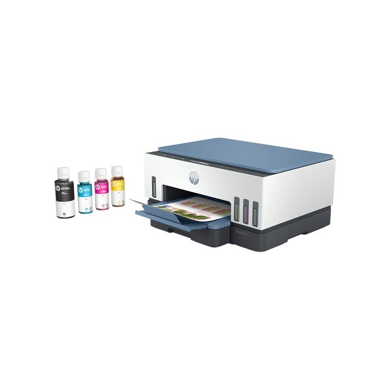 Bočice tinte i HP Smart Tank 725 All-in-One multifunkcijski pisač