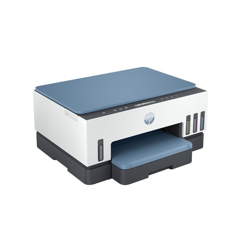HP Smart Tank 725 All-in-One tintni pisač prikazan iz kuta