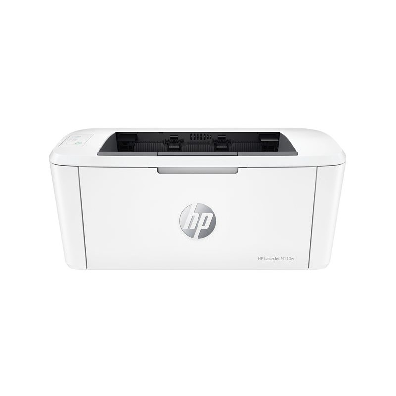 Bijeli HP M110w pisač u radu