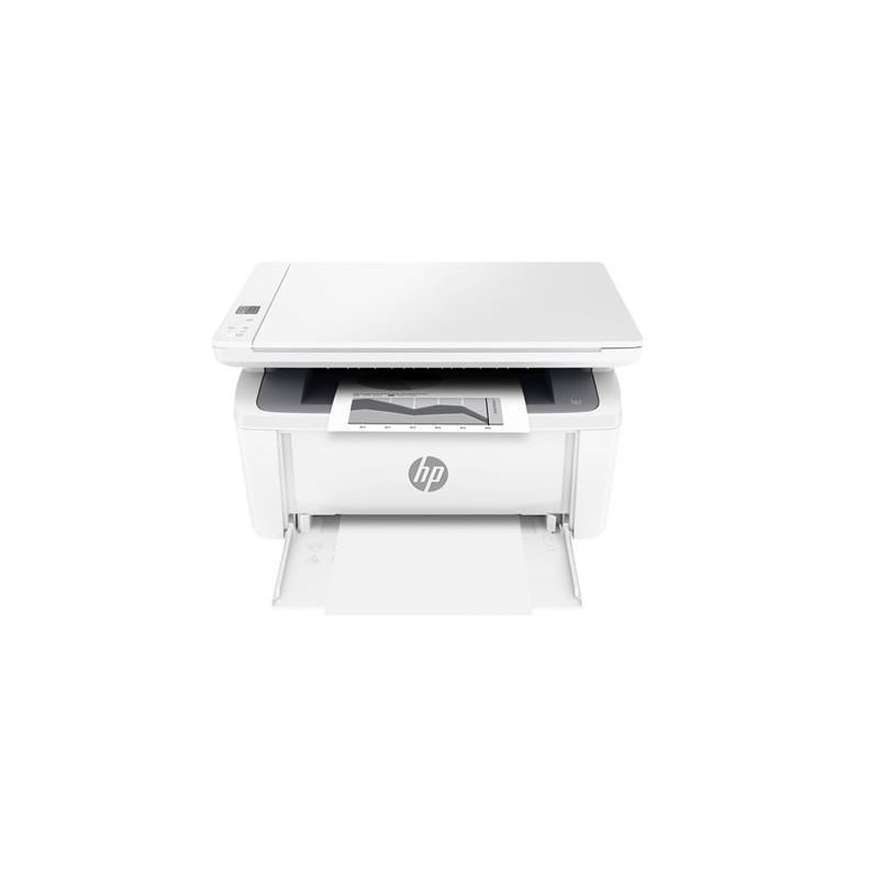 HP M140w pisač prikazan u bijeloj boji s gornjim skenerom