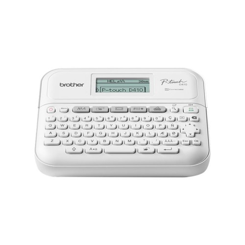 Pogled sprijeda na Brother PT-D410 pisač