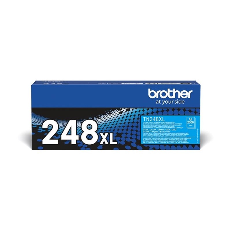 Originalno pakiranje Brother TN248XLC cijan tonera u plavoj kutiji