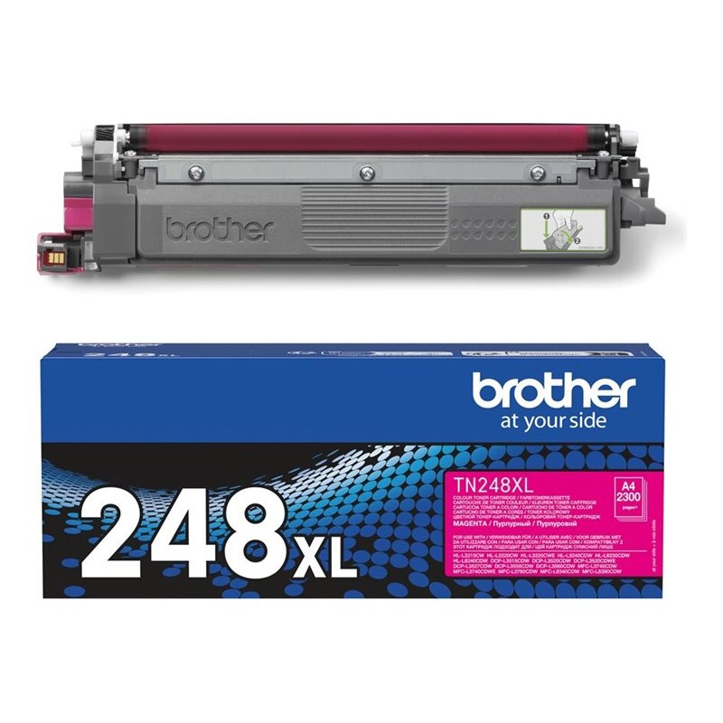 Brother TN248XLM magenta toner i originalna plava kutija