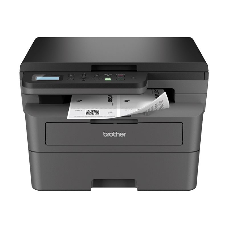 Prednja strana crnog Brother DCP-L2622DW laserskog multifunkcijskog pisača