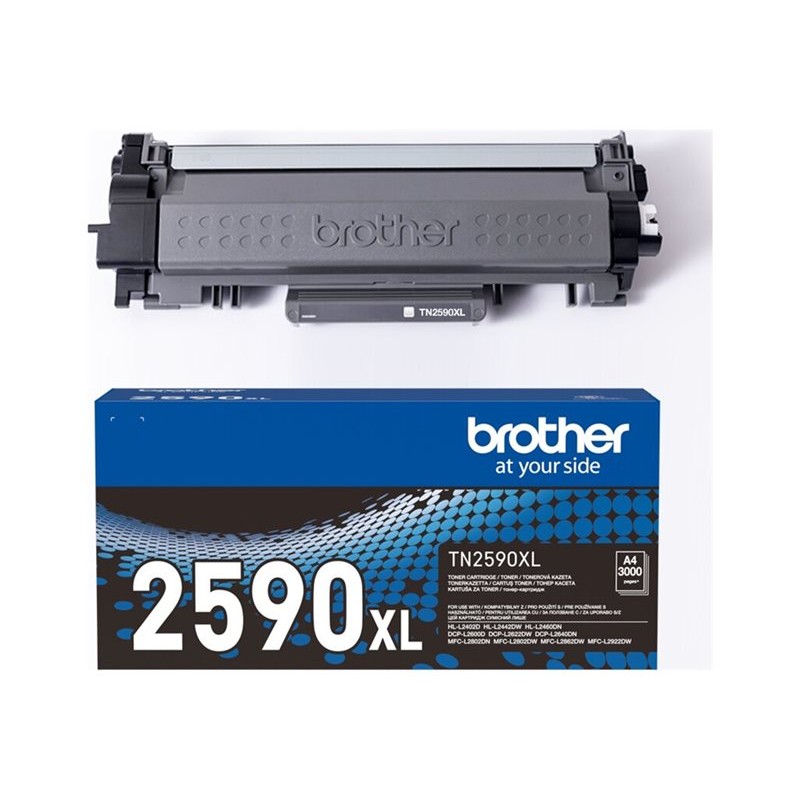 Originalna kutija i Brother TN2590XL crni toner
