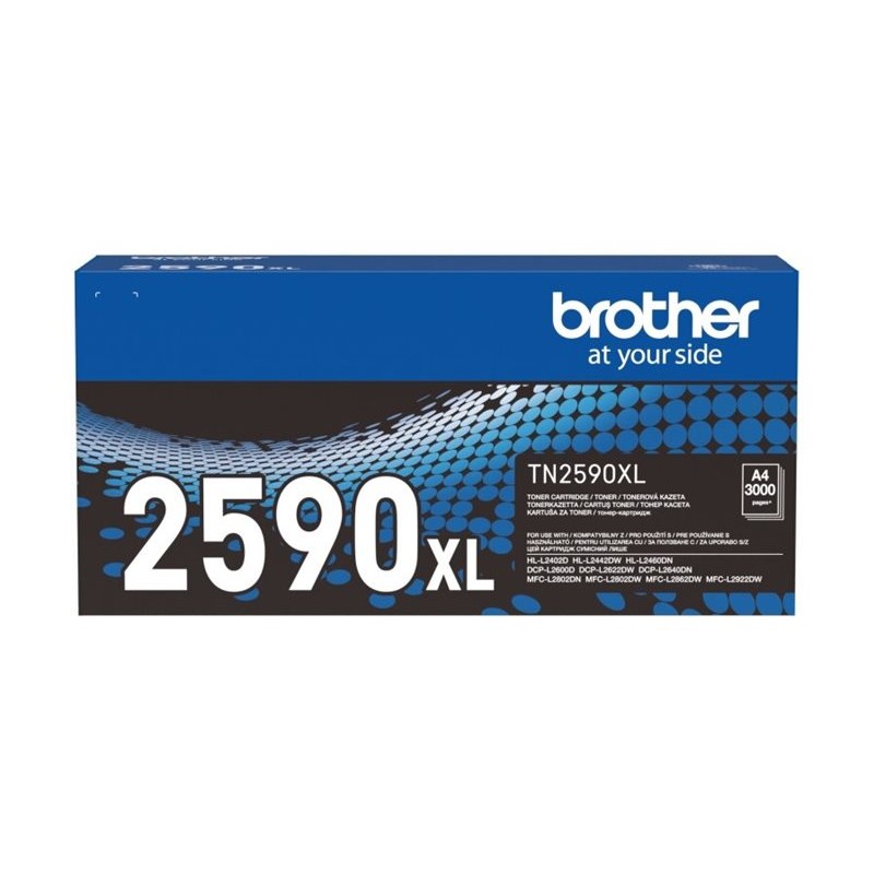 Plava kutija Brother TN2590XL crnog tonera