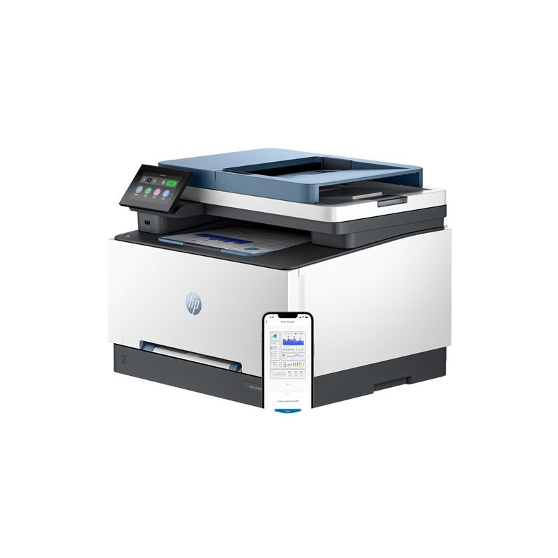 Bočni pogled na HP Color LaserJet Pro MFP 3302sdw laserski multifunkcijski pisač