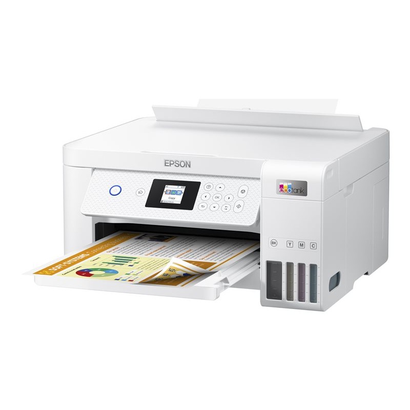 Bijeli Epson EcoTank L4266 pisač s ladicom za papir