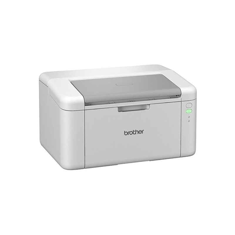 Pogled iz kuta na bijeli Brother HL-1230W laserski pisač