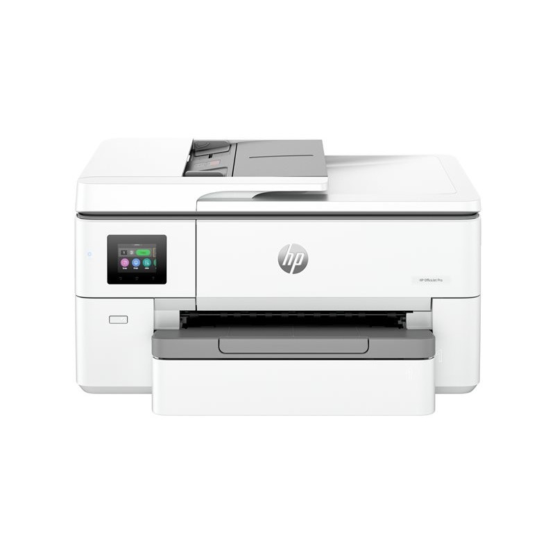 Prednji ravni pogled na HP OfficeJet Pro 9720 multifunkcijski pisač