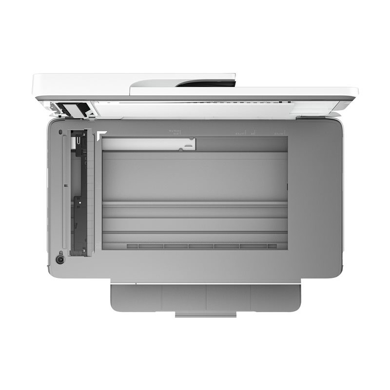 Otvoreni skener dokumenta na multifunkcijskom HP OfficeJet Pro 9720 AiO pisaču