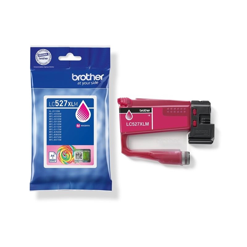 Brother LC527XLM magenta tinta i njeno originalno pakiranje