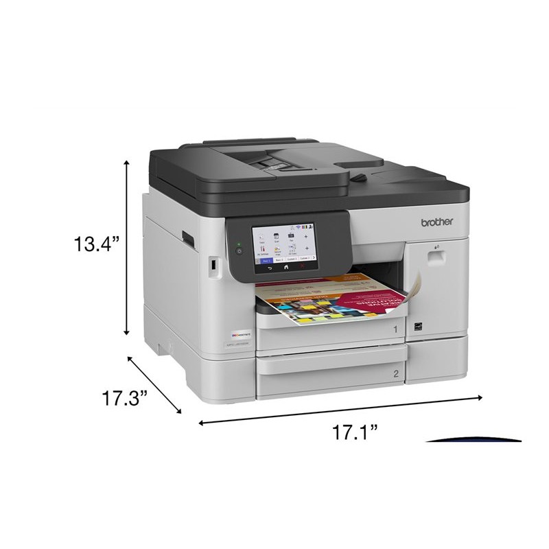 Prikaz veličine i dimenzija modela Brother MFC-J5110DW