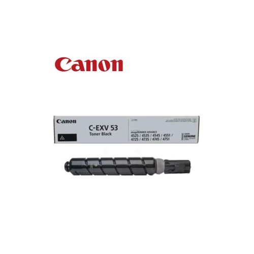 Crni Canon C-EXV 53 toner uz pripadajuću kutiju za pisače