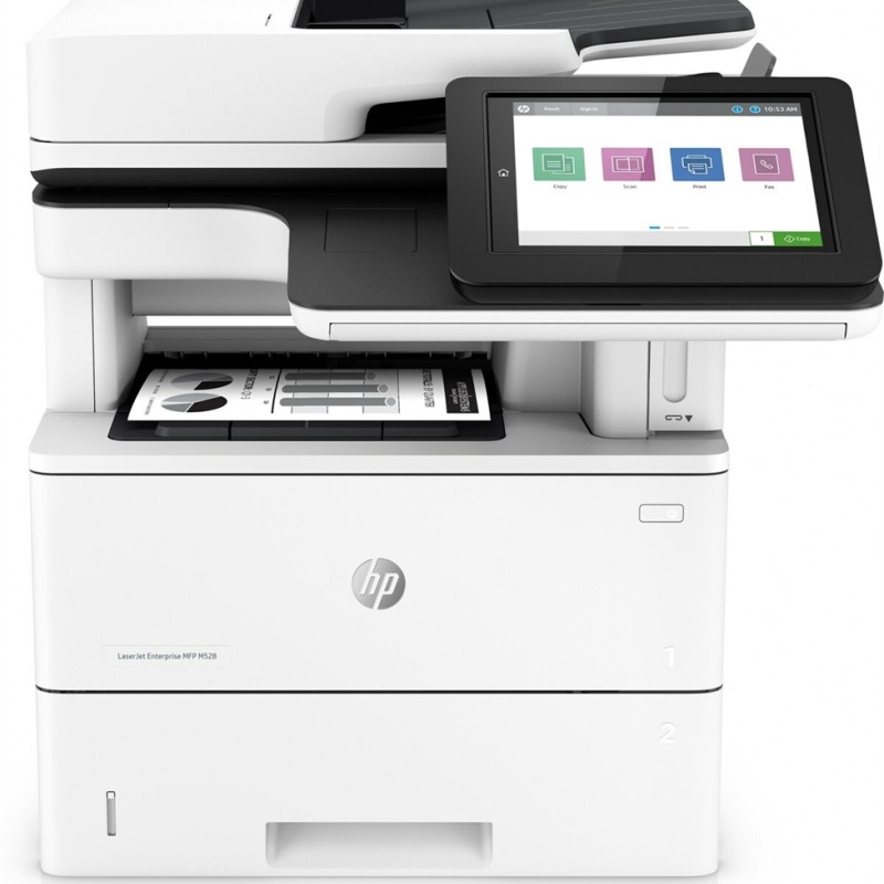 Laserski multifunkcijski pisač HP MFP M528DN bijele boje s ugrađenim zaslonom osjetljivim na dodir