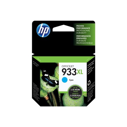 HP 933XL cijan tinta CN054AE u originalnom zelenom i crnom kartonskom pakiranju
