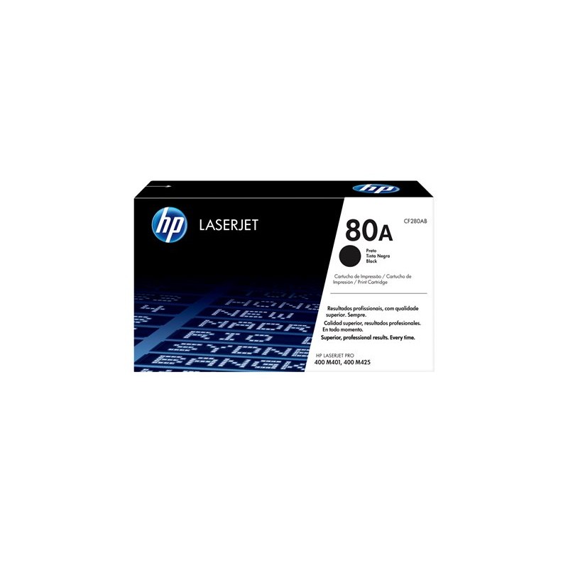 HP 80A crni originalni toner CF280A u originalnom crno-bijelom pakiranju