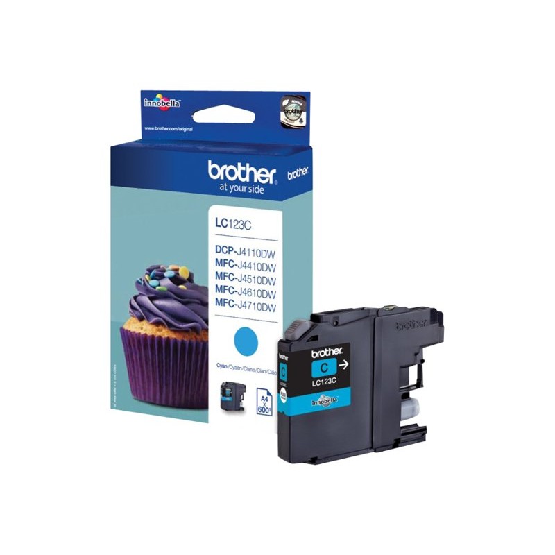 Originalna Brother LC123C cijan tinta s pakiranjem
