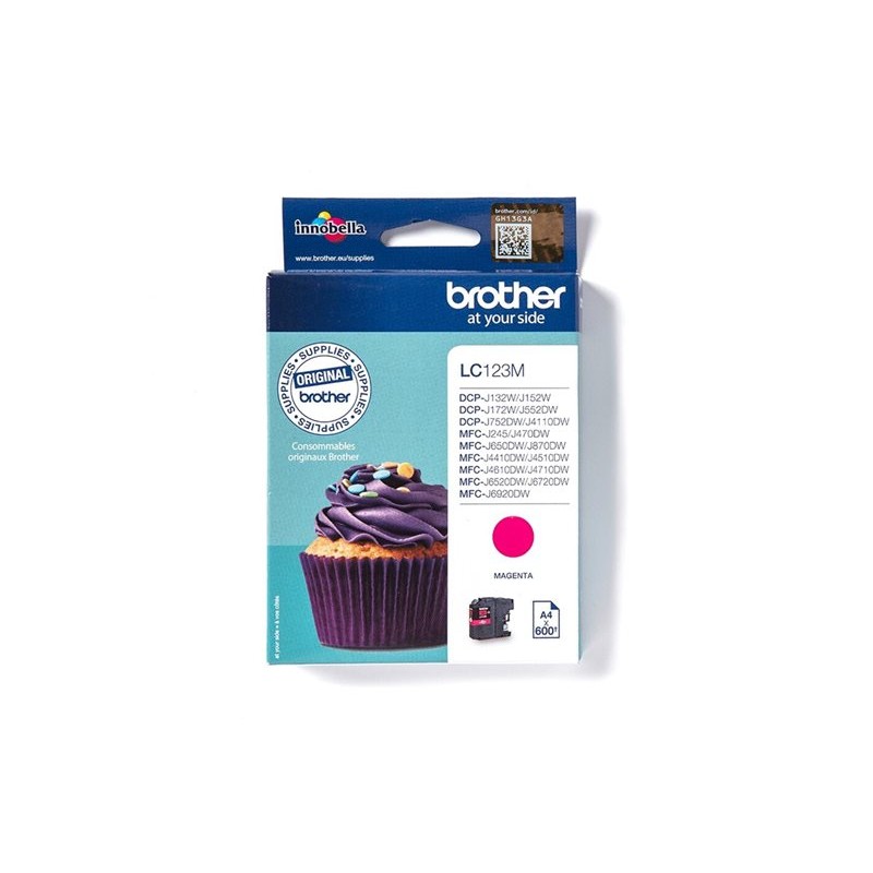 Brother LC123M magenta tinta u originalnoj kutiji