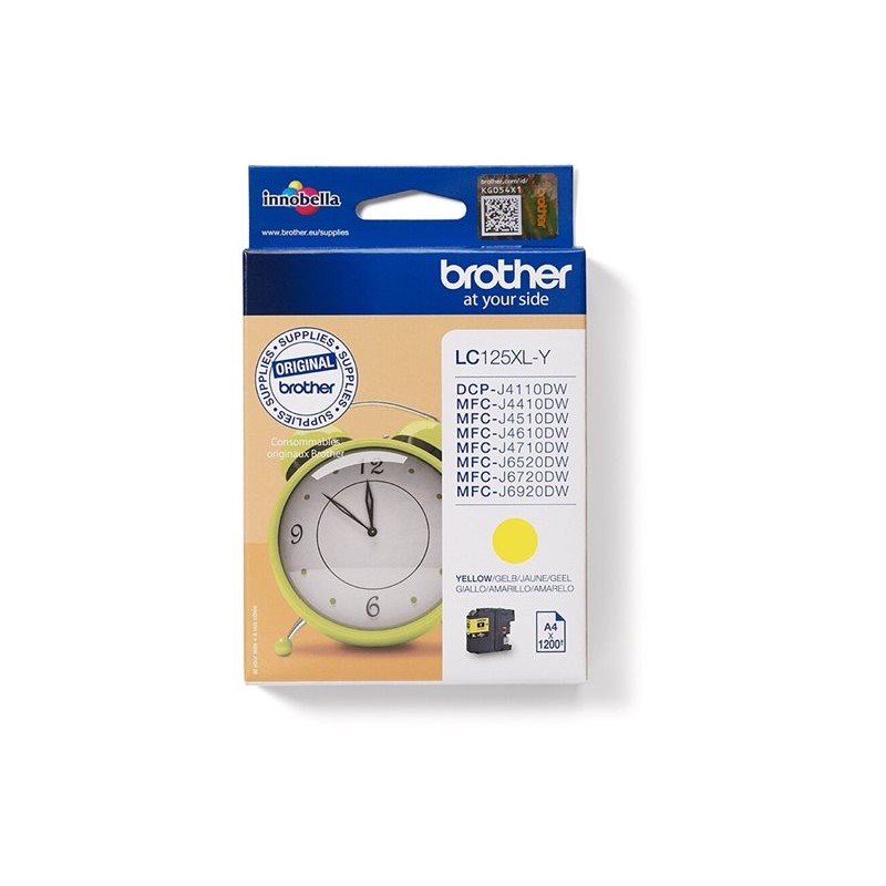 BROTHER LC125XLY ink yellow 1200pages