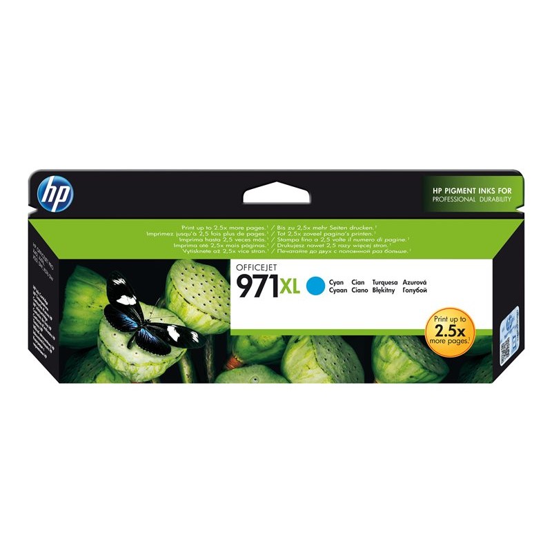 HP 971XL cijan tinta, prednja strana pakiranja