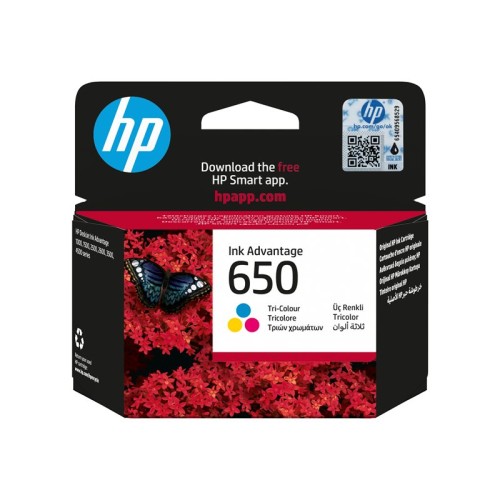 Originalno pakiranje HP 650 trobojne tinte modela CZ102AE