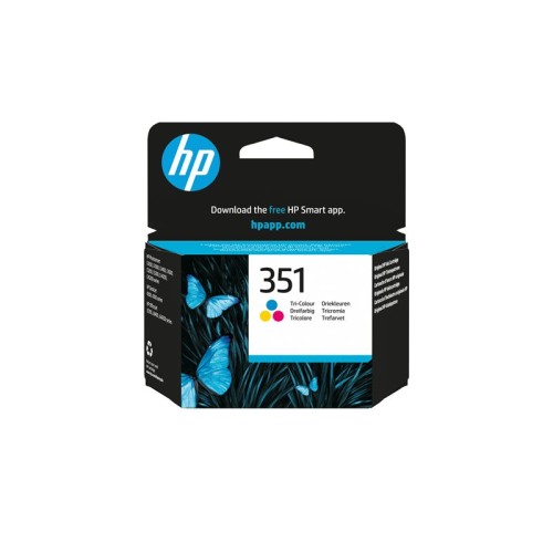Originalno pakiranje HP 351 trobojne tinte s motivom leptira