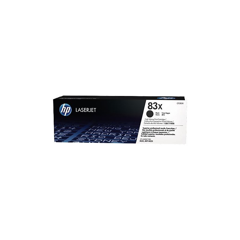 Prednja strana originalne kutije HP CF283X crnog tonera