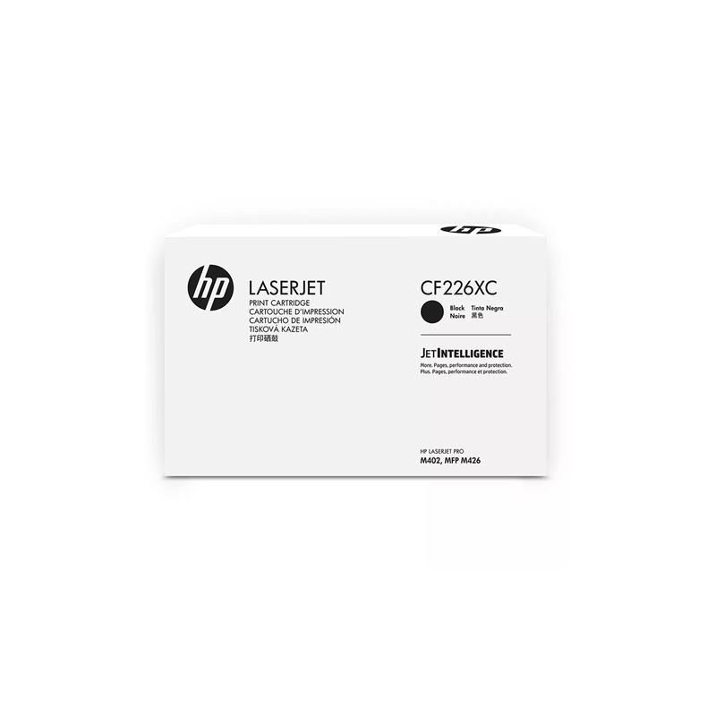 Prednja strana kutije proizvoda HP CF226XC crni toner s oznakom
